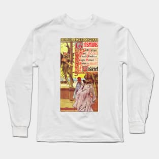 Theatre De L' Opera Comique Griselidis circa 1901 Vintage Performances Theater Wall Art Long Sleeve T-Shirt